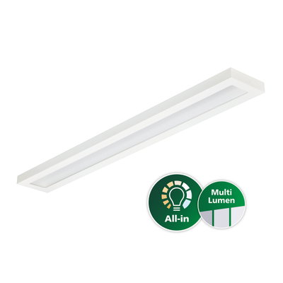 CoreLine Anbauleuchten, All-in, 43.5 W, 22.5 W, 200x1570 mm, 3400 lm, 4300 lm, 6500 lm, 3000 K, DALI-regelbar, UGR19
