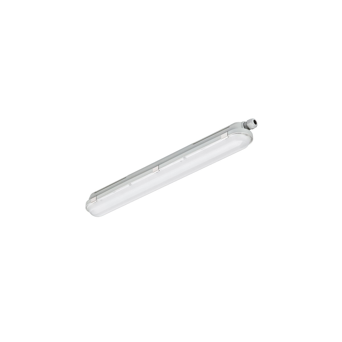 CoreLine Feuchtraumleuchte WT120C, 16.5 W, L600 mm, 1900 lm, 4000 K, DALI-regelbar, Breitstrahlend (WB), Satiniert, IP65, IK08, TW1-ready
