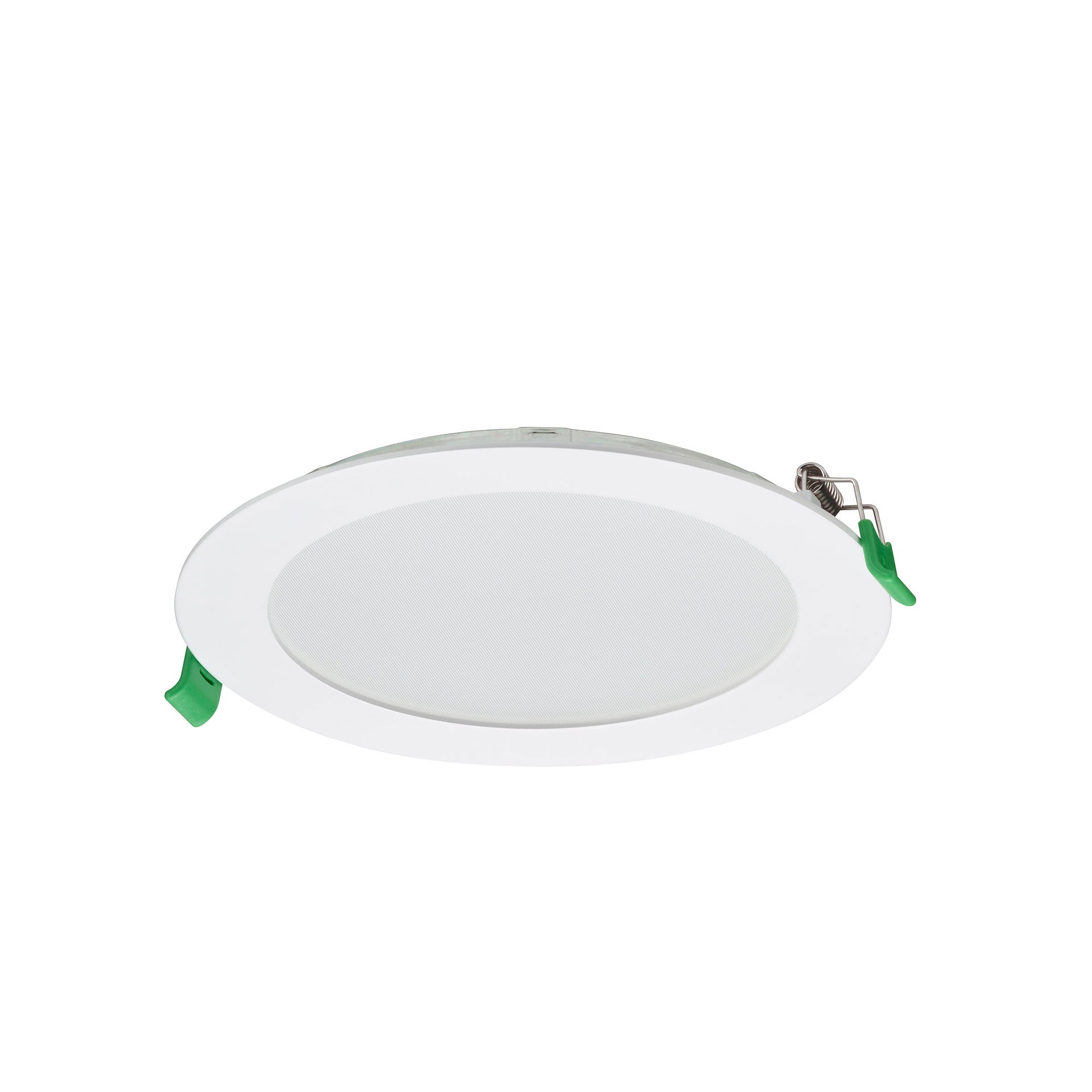 CoreLine Slim Downlight, 10 W, 1080 lm, 1150 lm, 3000 K, 4000 K, Kabellos, Interact Ready, Texturiert