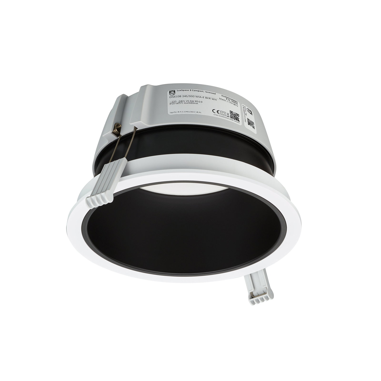 Einbauleuchte LuxSpace Compact, 28.5 W, D200 mm, 2700 lm, 4000 K, UGR19, Weiß