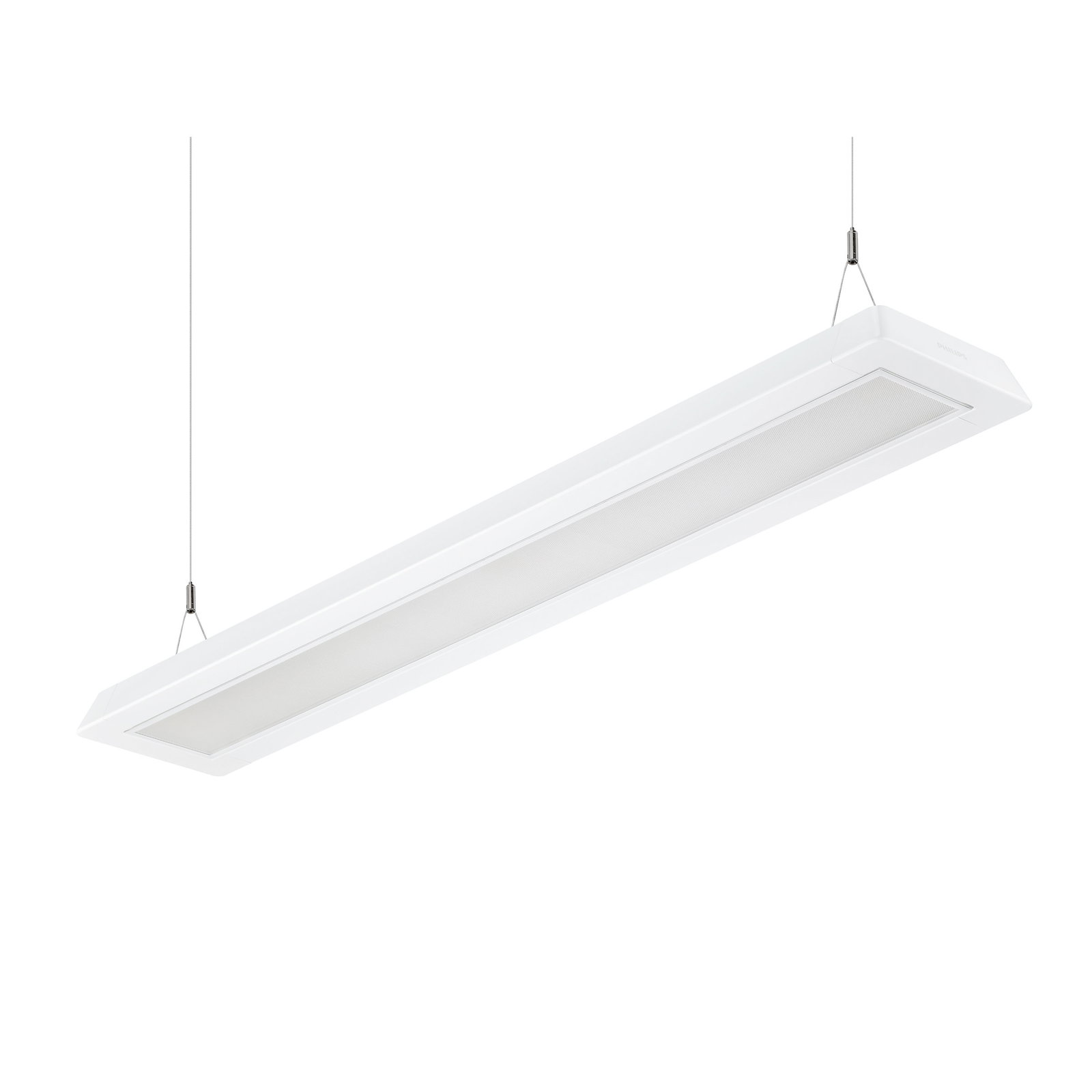SP342P | FLEXBLEND SUSPENDED D/I STAND-ALONE, 52 W, 1470x200 mm  H73 mm, SMT, 7000 lm, 4000 K, CRI90, DALI-regelbar, UGR19