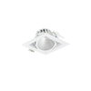 GreenSpace Accent Gridlight Gen2, 1 spot, 22.5 W, C/O 154x154 mm, 3000 lm, 3000 K, Breitstrahlend (WB), PerfectAccent-Reflektoren, Weiß, IP20