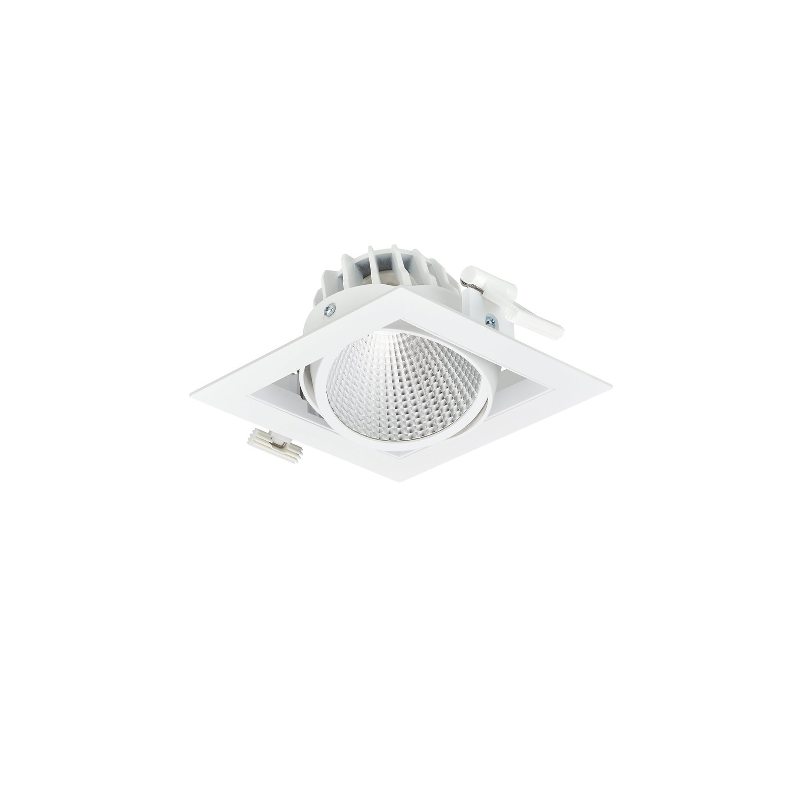GreenSpace Accent Gridlight Gen2, 1 spot, 28.5 W, C/O 154x154mm, 4000 lm, 4000 K, Tiefbreitstrahlend (MB), Aluminiumbeschichtet, Weiß, IP20