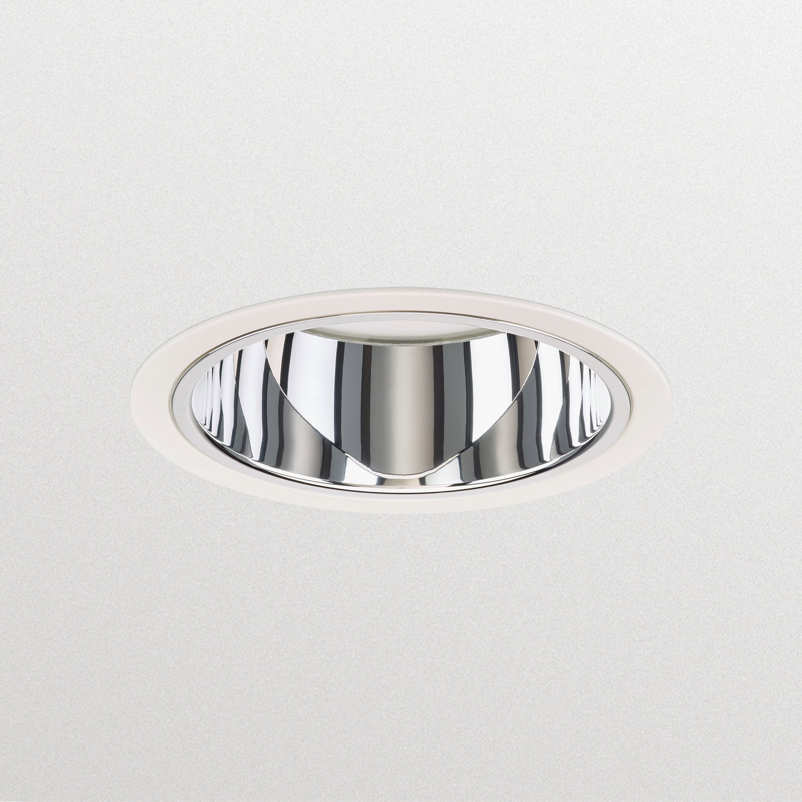 LuxSpace Mini Einbaudownlight, 9.8 W, D150 mm, 1350 lm, 4000 K, DALI-regelbar, Interact Ready, UGR19, Hochglanzreflektor, VLC, IP20