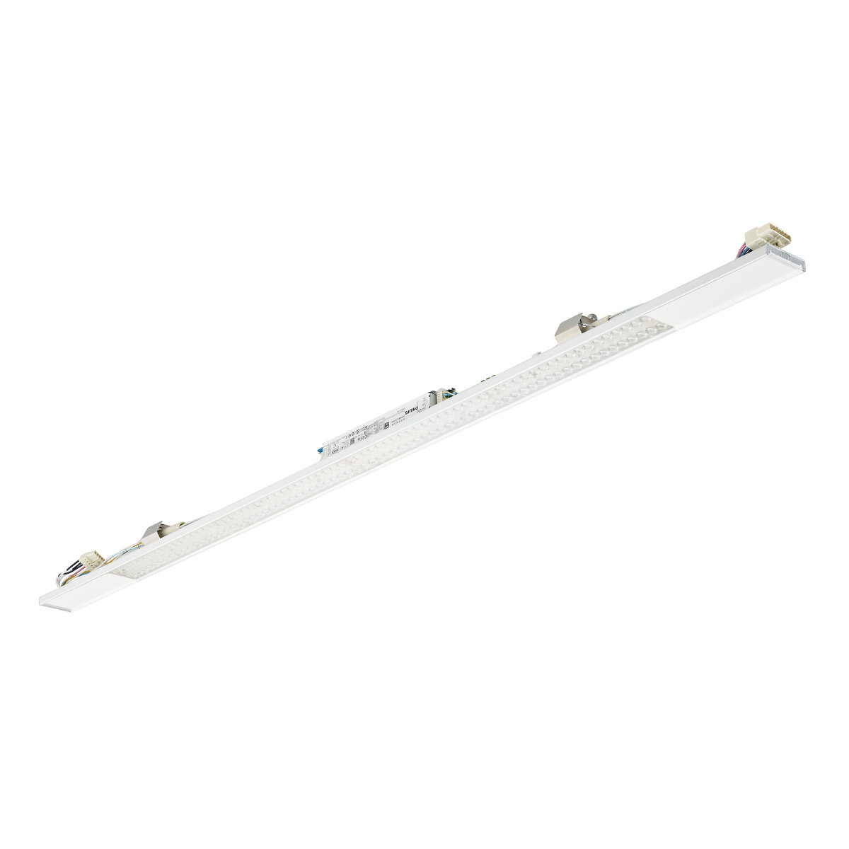 Maxos universal, 50 W, L1517 mm, 8000 lm, 3000 K, DALI-regelbar, Breitstrahlend (WB), Texturiert, Weiß, IP20