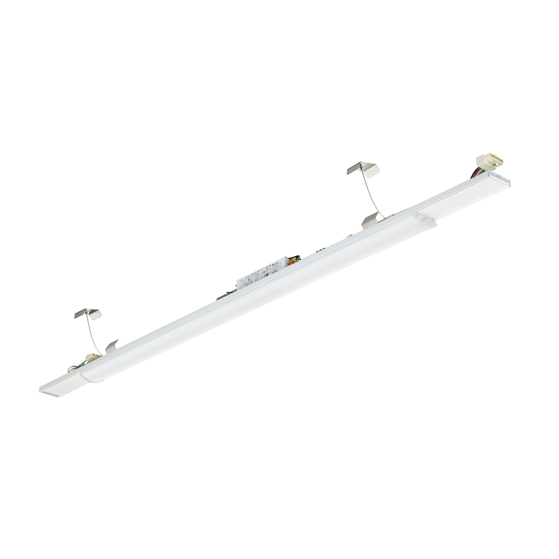 Maxos universal, trunking light unit, 33.5 W, L1517 mm, 4700 lm, 4000 K, Opal, Opal, Weiß