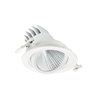 LuxSpace Accent Performance Einbaustrahler Schwenkbar, 29 W, D155 mm, 2900 lm, Rosé, 2200 K, Stark reflektierender Metallreflektor, breitstrahlend, 40