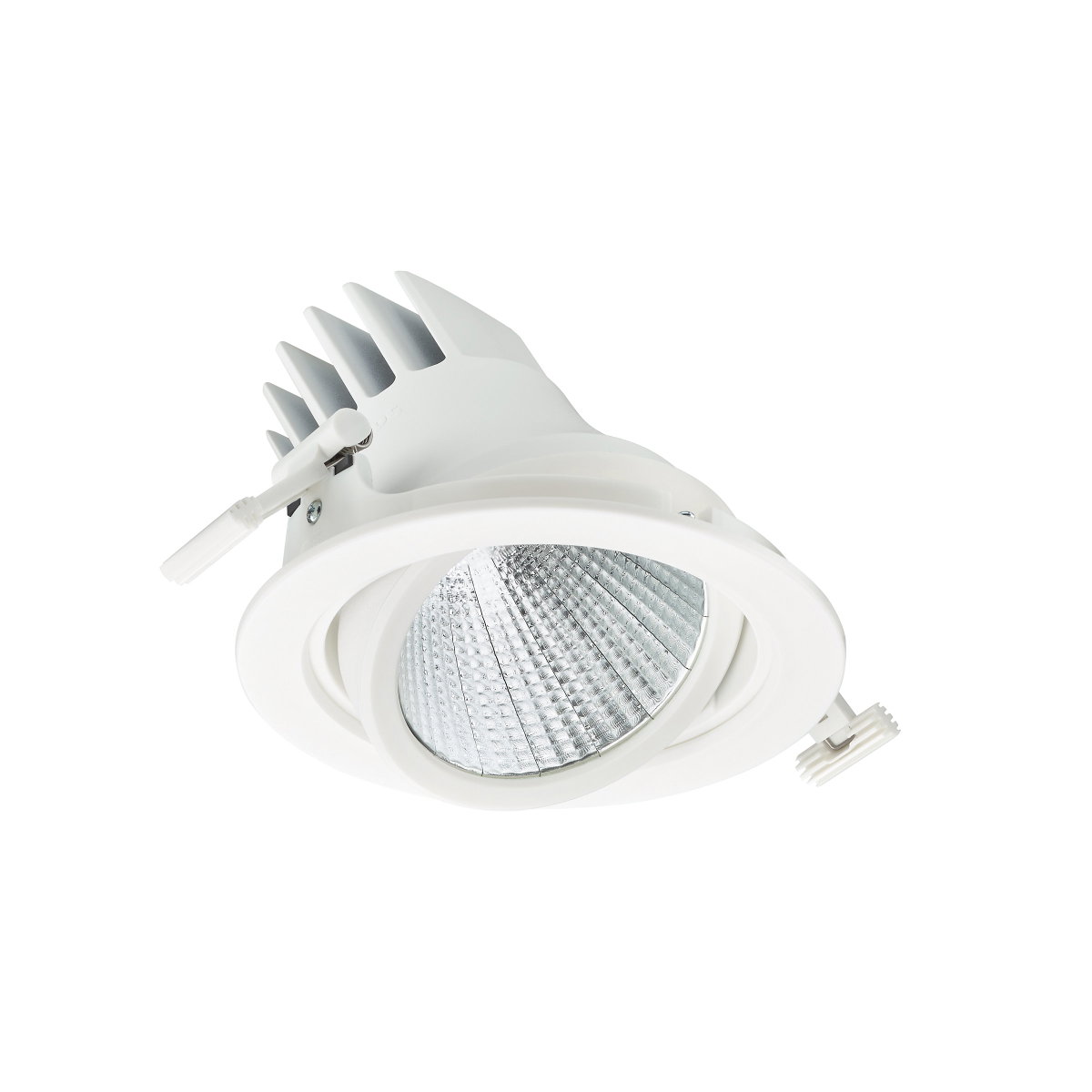 LuxSpace Accent Performance Einbaustrahler Schwenkbar, 38.5 W, D155 mm, 5100 lm, 4000 K, Breitstrahlend (WB), PerfectAccent-Reflektoren, Weiß, IP20
