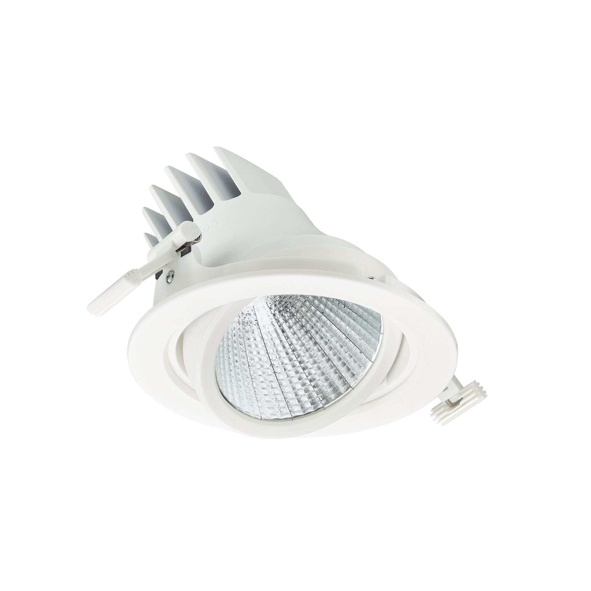 LuxSpace Accent Performance Einbaustrahler Schwenkbar, 29 W, D155 mm, 2900 lm, Rosé, 2200 K, Stark reflektierender Metallreflektor, breitstrahlend, 40