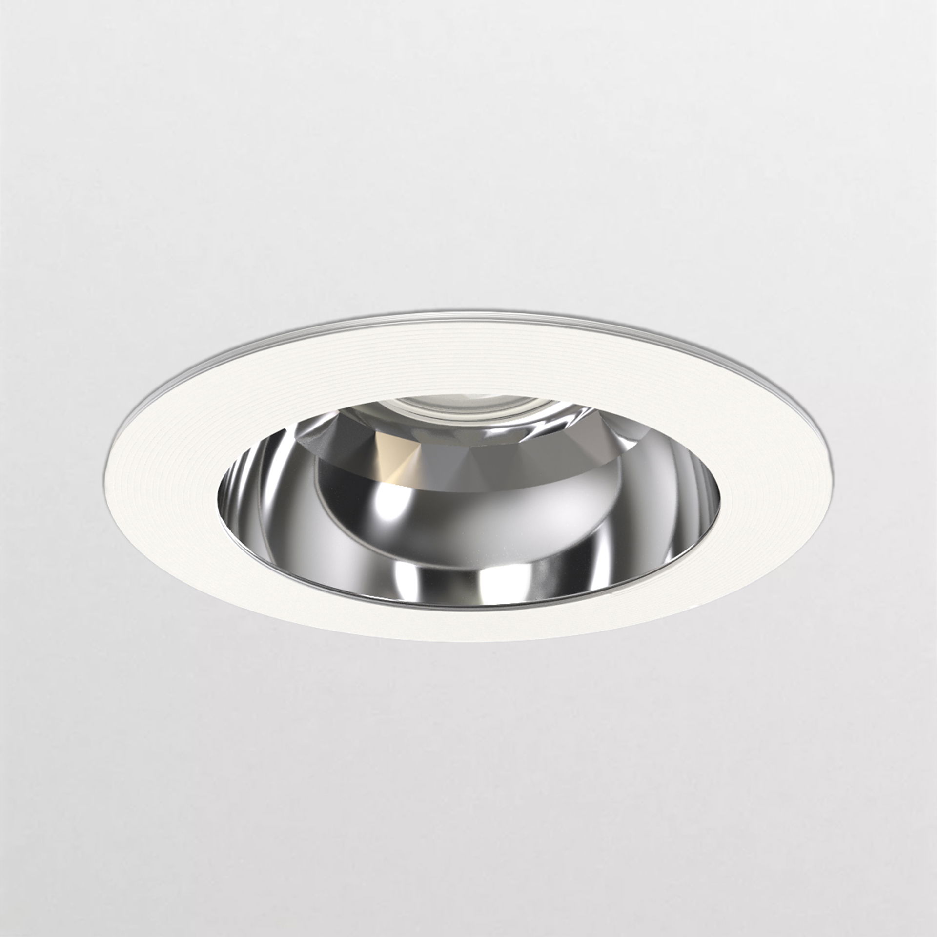 GreenSpace Downlight, with a perfect fit, 3D printed, 13.3 W, D225 mm, 1909 lm, 3000 K, Hochglanzreflektor, IP20