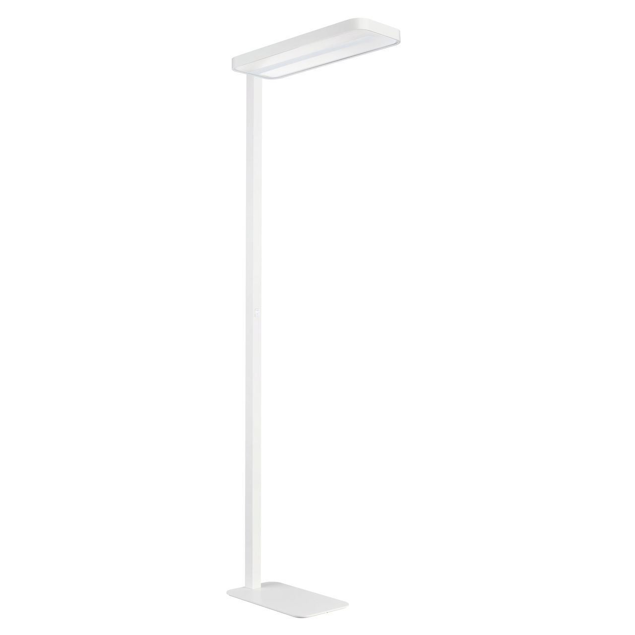 SmartBalance Free Floor Standing gen2, Rounded edge, Rectangular base, 90 W, 12500 lm, 4000 K, CRI90, Tastenfeld, UGR19, Weiß