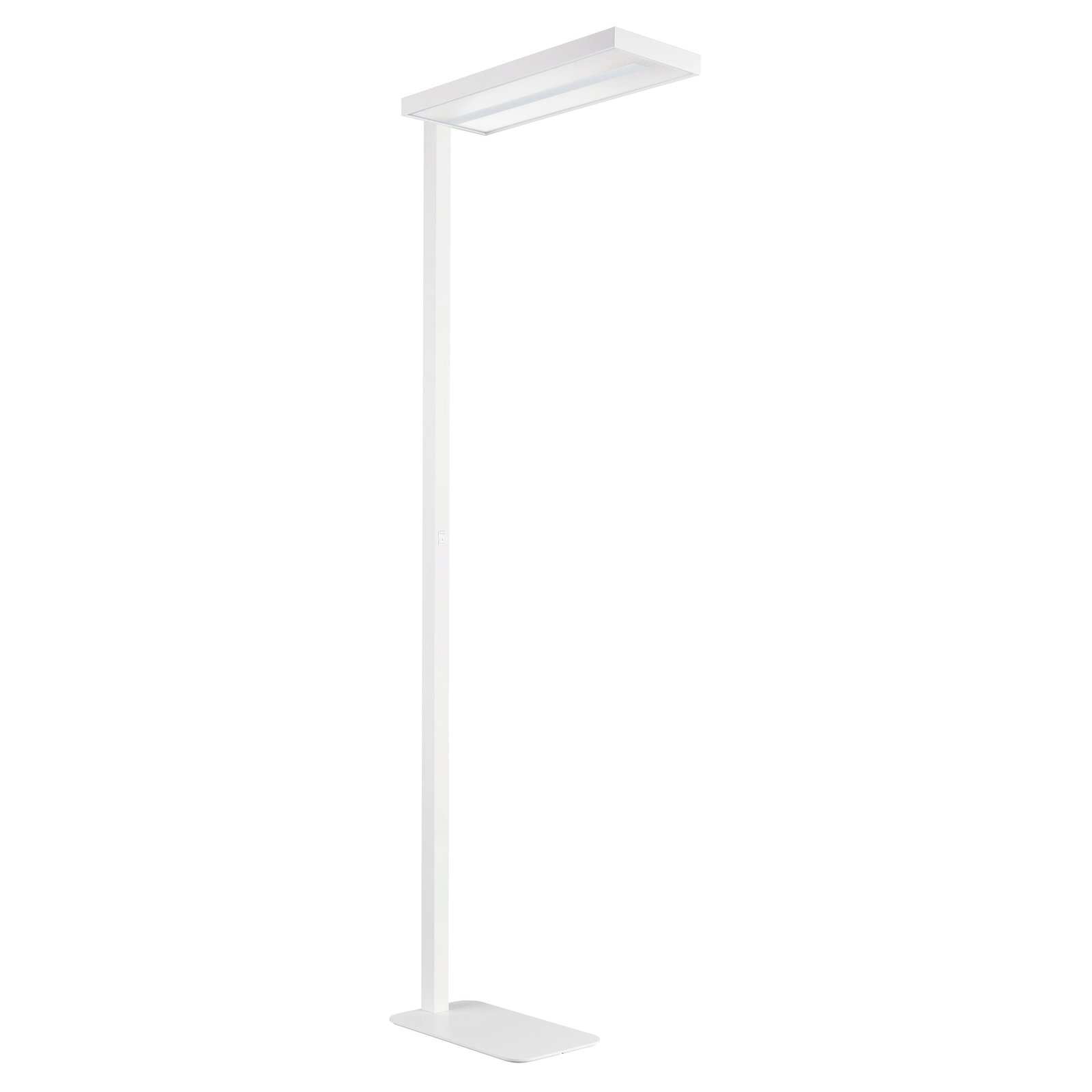 SmartBalance Free Floor Standing gen2, Sharp edge, Rectangular base, 97 W, H2000 mm, 12500 lm, 3000 K, CRI90, Tastenfeld, UGR19, Weiß