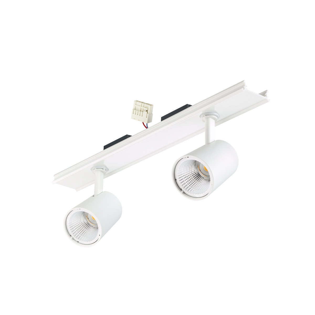 StoreFit, CoreLine trunking variant (double spot head), 75 W, 8100 lm, 4000 K, Tiefbreitstrahlend (MB), Weiß