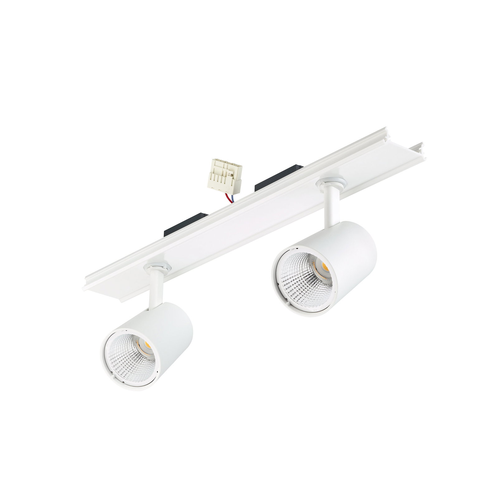 StoreFit, CoreLine trunking variant (double spot head), 75 W, 8100 lm, 4000 K, Tiefbreitstrahlend (MB), Weiß
