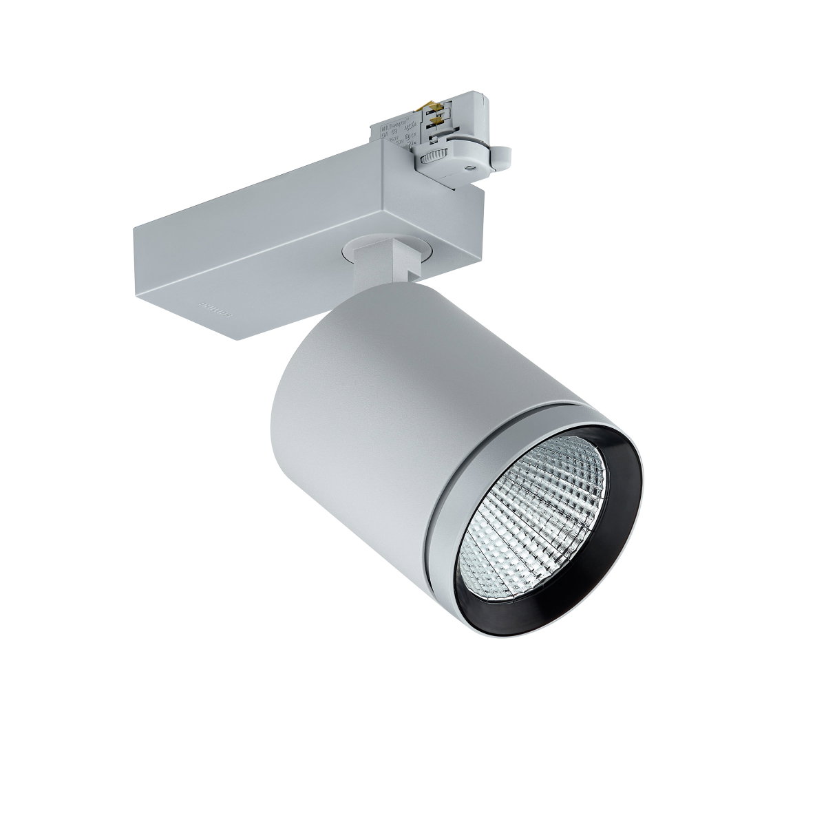StyliD Evo, Performance, track projector, 50 W, 6000 lm, 2700 K, Stark reflektierender Metallreflektor, breitstrahlend, 40 bis 80Grad, Silber