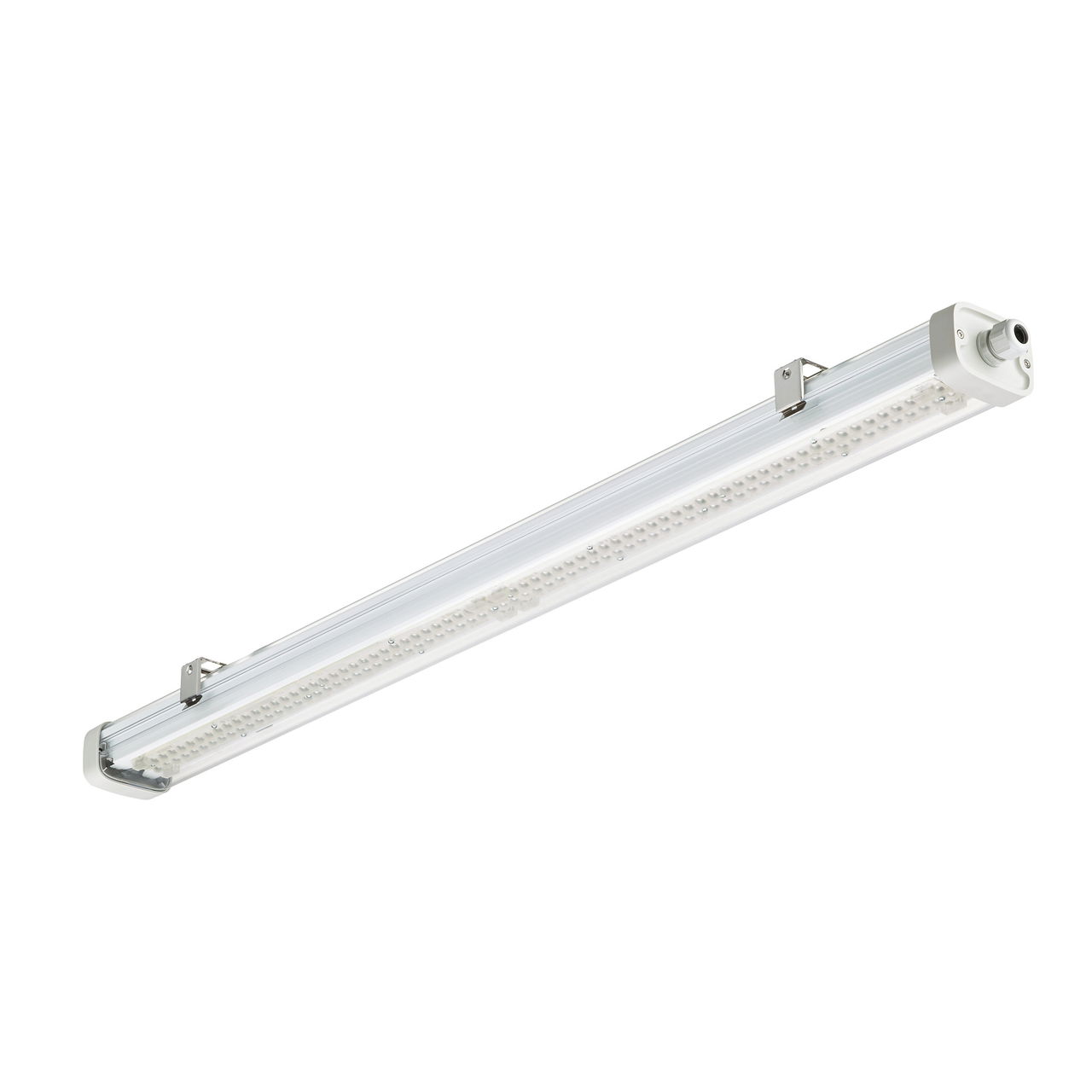 Pacific LED Gen5, Waterproof, 40 W, L1200 mm, 6400 lm, 4000 K, Engstrahlend – Hochregaloptik, Klar, IP66, IK08, TW3