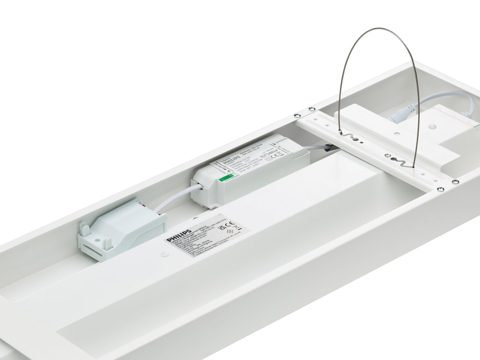 Ledinaire Anbauleuchte, All-in, 33 W, 28 W, 200x1200 mm, 3400 lm, 4000 lm, 4000 K, PUSH-IN | Schnellsteckverbinder – Bild 2 von 5