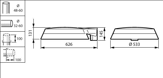 TownTune Asymmetric DR, Urban road & street light, 63 W, 8610 lm, 4000 K, CRI70, Safety class II, IP66, STD – Bild 8 von 8
