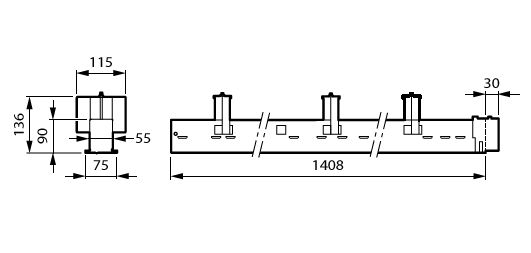 TrueLine Einbau- und Einlegeleuchten, 32 W, 1410x80 mm, PCV, 4300 lm, 4000 K, CRI90, DALI-regelbar – Bild 11 von 11