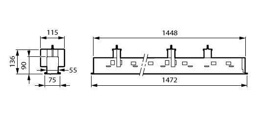 TrueLine, recessed, 41.5 W, 1450x80 mm, PCV, 5000 lm, Tunable white 2700-6500 K, CRI90, Interact Ready, UGR19, U4, TP(b) – Bild 10 von 10