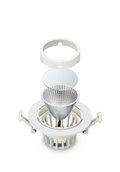 GreenSpace Accent Cardanic Gen2, 22.5 W, C/O D150 mm, 2700 lm, 3000 K, Breitstrahlend (WB), PerfectAccent-Reflektoren, Weiß, IP20