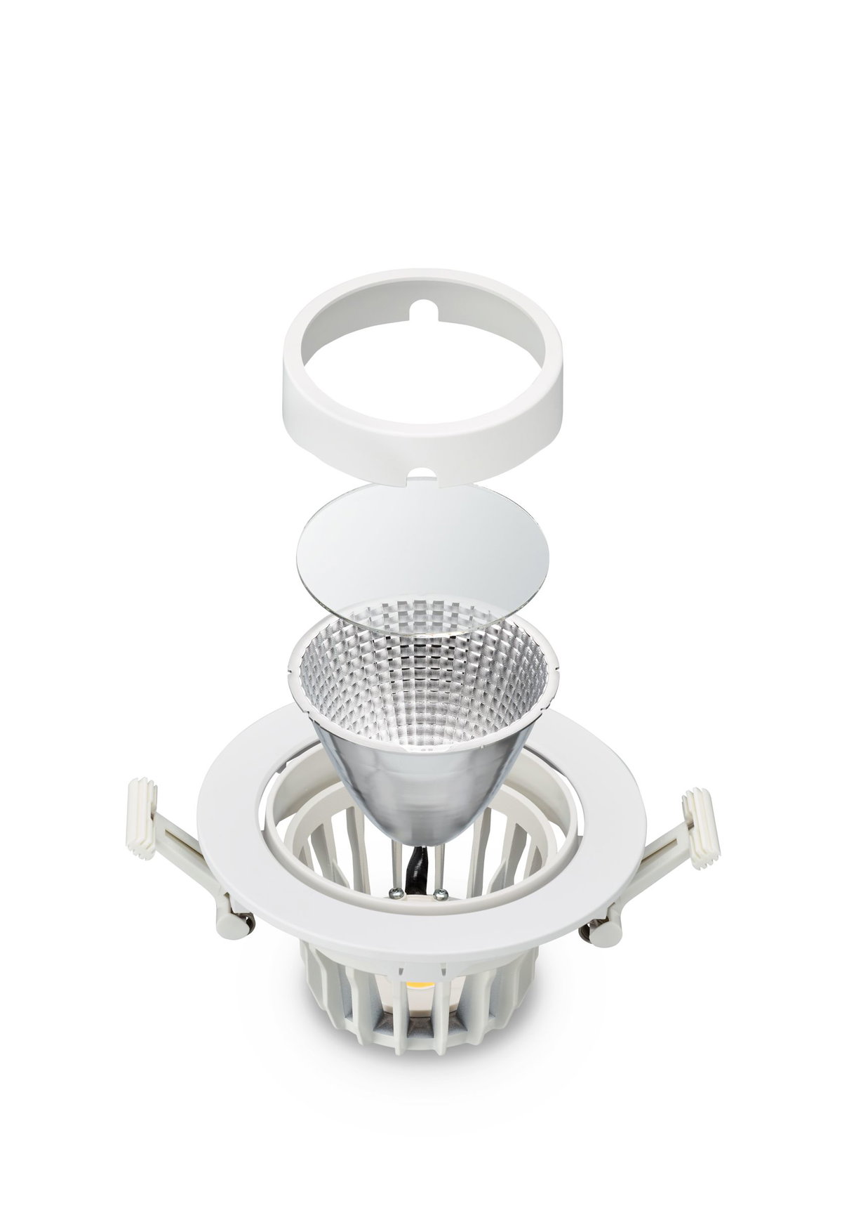 GreenSpace Accent Cardanic Gen2, 22.5 W, C/O D150 mm, 2700 lm, 3000 K, Breitstrahlend (WB), PerfectAccent-Reflektoren, Weiß, IP20 – Bild 3 von 3
