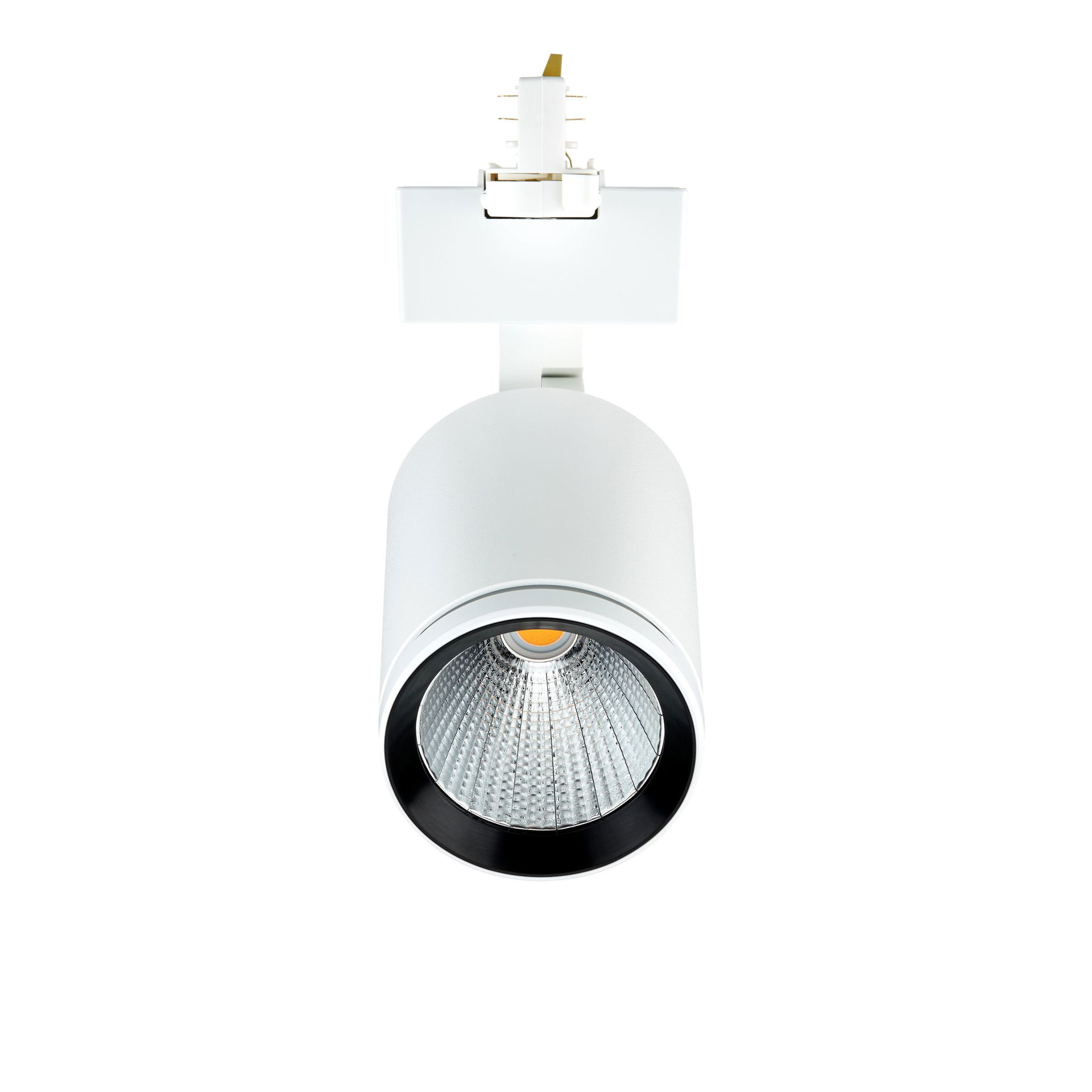 StyliD Evo, Compact, track projector, 19 W, 2700 lm, 3000 K, Stark reflektierender Metallreflektor, tief-/breitstrahlend, 20 bis 40Grad, Weiß – Bild 3 von 3