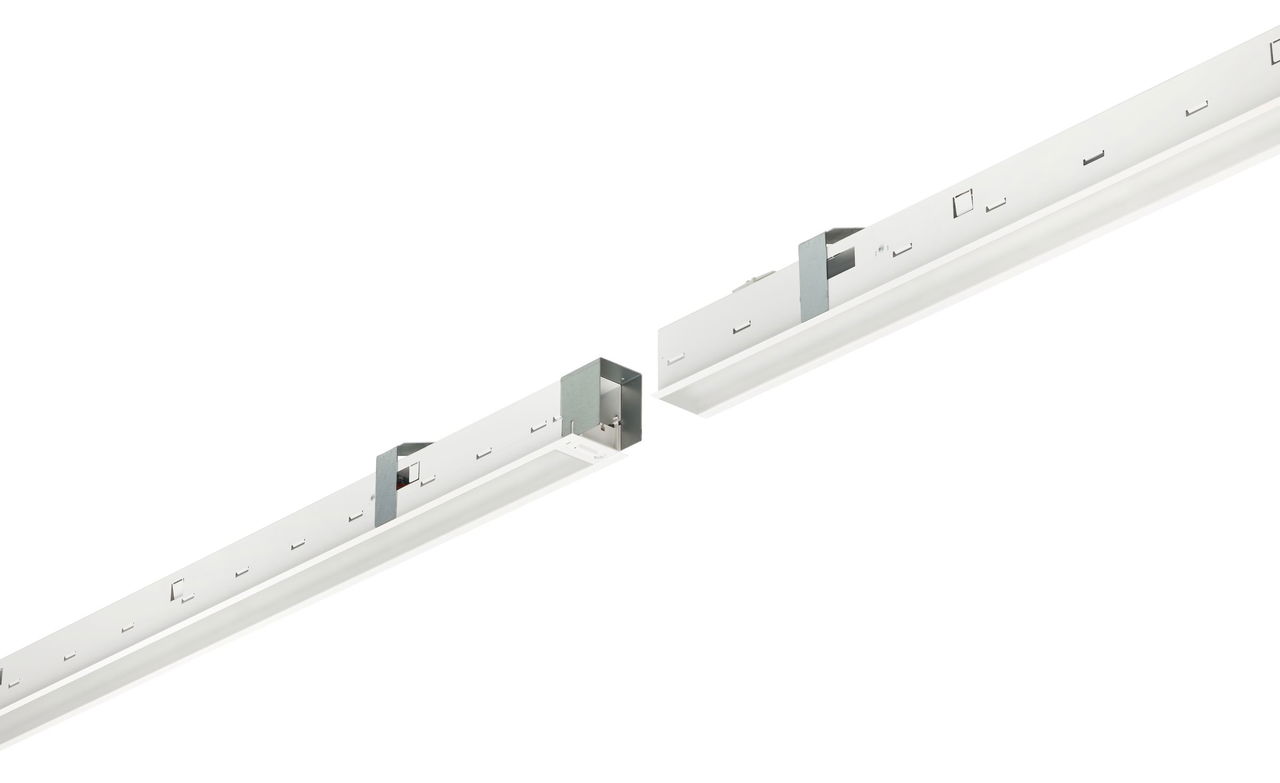 TrueLine Einbau- und Einlegeleuchten, 38 W, 1410x80 mm, PCV, 5000 lm, 4000 K, CRI90, DALI-regelbar – Bild 2 von 10
