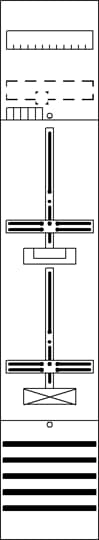 DF19C11 Zählerfeld 9RE 1Z1R vorverdrahtet mit Zählerkreuz