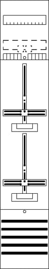 DF19C2 Zählerfeld 9RE 2Z vorverdrahtet mit Zählerkreuz