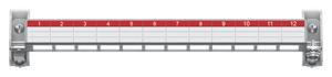 ZEP12 Patchpanel 12 Module E-Dat oder Keystone