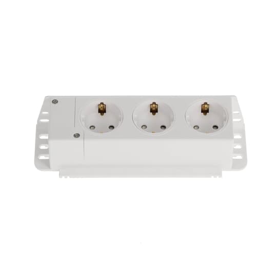 3-fach Steckdose, Steckdosentöpfe 120° drehbar, 230V – Bild 2 von 4
