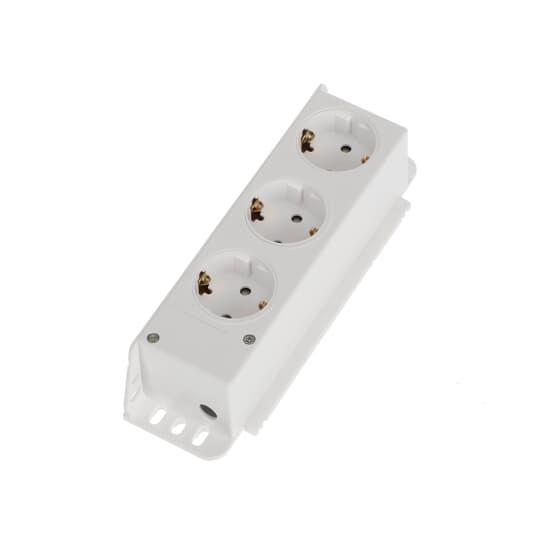 3-fach Steckdose, Steckdosentöpfe 120° drehbar, 230V – Bild 4 von 4