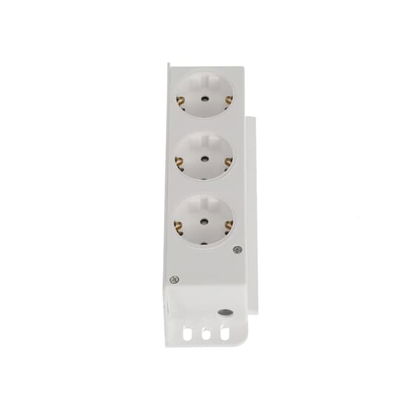 3-fach Steckdose, Steckdosentöpfe 120° drehbar, 230V   