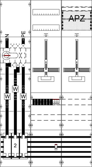 RE9/2FB, Komplettfeld, mit Zählerkreuz   