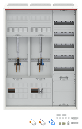 Komplettschrank, Aufputz, Dreipunkt, A37 2Z1V5A2 – Bild 2 von 3