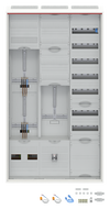 DA39CY Komplettschrank, AP Dreipunkt, A39 2Z1S+2RE1V7A2
