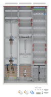 DA39CY Komplettschrank, AP Dreipunkt, A39 2Z1S+2RE1V7A2