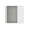Wandschrank, leer, 4FB, 7-reihig, Schutzklasse II, Schutzart IP44