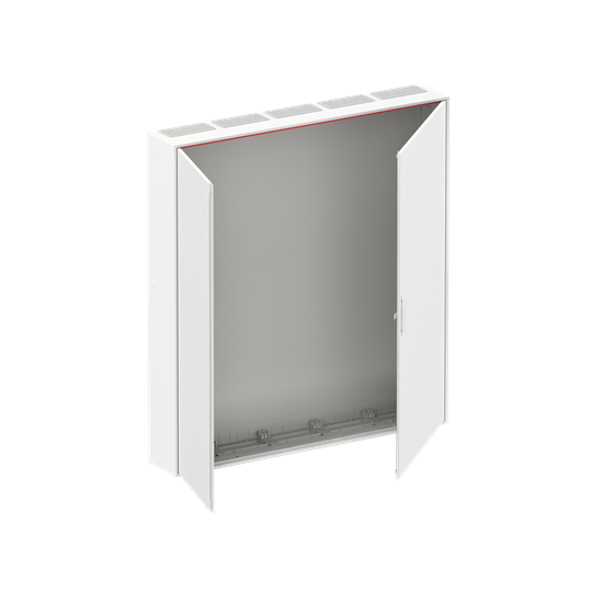 Wandschrank, leer, 5FB, 9-reihig, Schutzklasse II, Schutzart IP44 – Bild 2 von 3