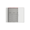 Kleinverteiler Aufputz, 4FB, 6-reihig, mit Klemmraum