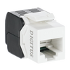 ZE311 Buchse RJ45 Kunststoff für Zählerfelder mit Zählerkreuz.