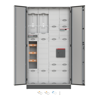 12RE 4FB, Komplettschrank nach FNN, In 585A mit Dreipunkt-Befestigung   