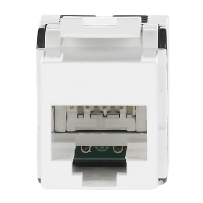 ZE311 Buchse RJ45 Kunststoff für Zählerfelder mit Zählerkreuz.