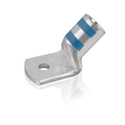 50M10-A-45 Color-Keyed Presskabelschuh mit 45°- Lasche und Befestigungsloch