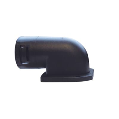 Adaptalok Verschraubung, gewinkelt 90° Bogen Typ 90 Flansch IP66 42mm schwarz