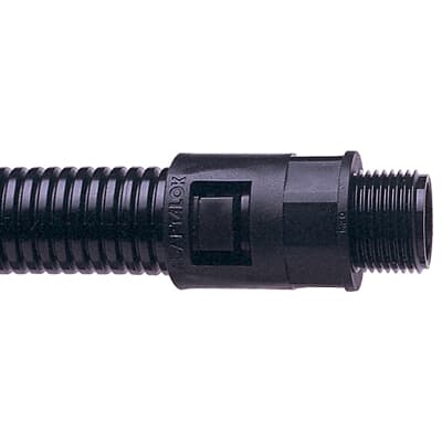 Adaptalok Verschraubung Typ PPA Außengewinde mit Gegenmutter IP66 16mm schwarz