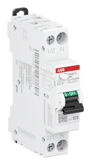 FI/LS-Schalter 6kA, 1P+N, Typ A, B16, 30mA 1 Teilungseinheit – Bild 4 von 5