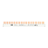 Phasenschiene 3-phasig+N, kürzbar, Endkappe PSc-END 12 Module, 24 Pins, 10 mm²
