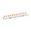 Phasenschiene 3-phasig+N, kürzbar, Endkappe PSc-END 12 Module, 24 Pins, 10 mm²